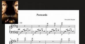 Postcards - Alexandre Desplat | The Curious Case of Benjamin Button piano sheet music