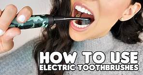 How To Use An Electric Toothbrush Correctly