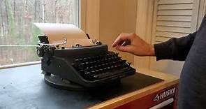 Remington / Underwood Noiseless Model 7 Typewriter Tutorial