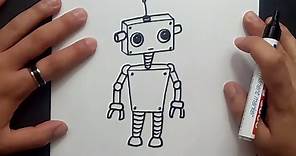 Como dibujar un robot paso a paso 5 | How to draw a robot 5