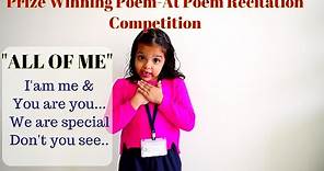 Best Poem For Poem Recitation Competition for small Kids With Action And Lyrics| English Action Poem