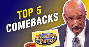 Top 5 Fast Money COMEBACKS on Family Feud! Steve Harvey can't believe it!