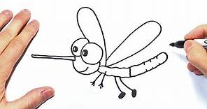 Cómo dibujar un Mosquito Paso a Paso | Dibujo de Mosquito
