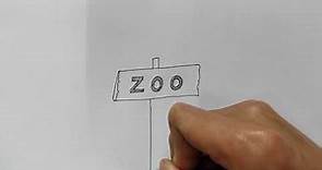 Cómo dibujar un zoológico/How to draw a zoo