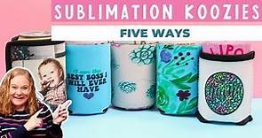 Sublimation Koozies 5 Ways (Including Full Wrap Designs!)