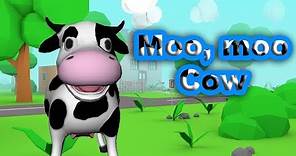 🐄 Moo, Moo Cow 🐄 | Cow Song | Nursery Rhymes Songs for Kids | Karaoke for Сhildren