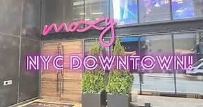 Moxy NYC Downtown hotel tour and review | budget friendly New York City hotel