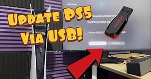 How to Update Your PS5 System Software Using A USB - (Easy Method)