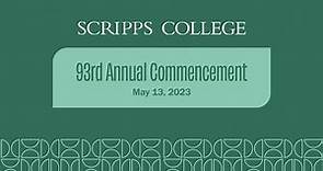 Scripps College 93rd Annual Commencement 2023
