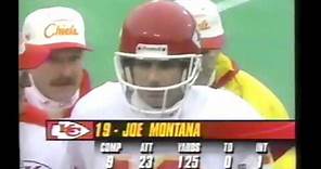 Joe Montana Gets Knocked Out Of The 1994 AFC Championship Game