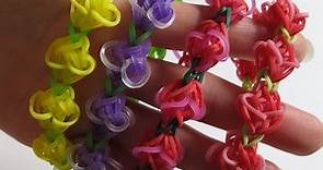 玫瑰手環(Rose Garden Bracelets) - 彩虹編織器中文教學 Rainbow Loom