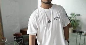 《JSMIX》大尺碼流行男裝-大尺碼腰果花紋拼接短袖T恤(共2色)
