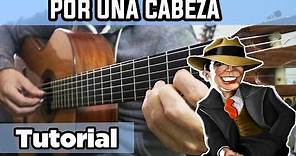 Como tocar "POR UNA CABEZA" en Guitarra TANGO de Gardel [TUTORIAL/ACORDES/RASGUEO]