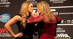 UFC 190: Ronda Rousey vs. Bethe Correia Staredown