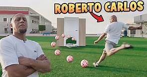 CAN ROBERTO CARLOS BREAK THROUGH A DOOR WITH A FOOTBALL?