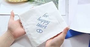 for Happy Tears Wedding Handkerchief