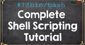 Shell Scripting Full Course 2022 | Become a expert | Tech Arkit