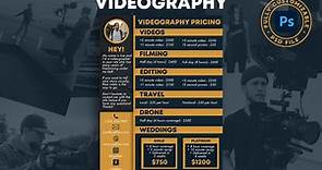 Videography Pricing Sheet Template