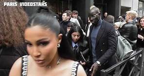 Mamadou Sakho & his wife Majda @ Paris Fashion Week 23 january 2024 show Stephane Rolland Couture