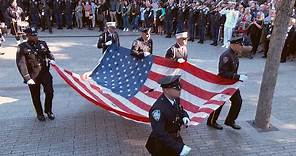 9/11 20th Anniversary: Procession And Moment Of Silence Held At Moment North Tower Was Struck