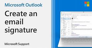 How to add a signature in Outlook | Microsoft