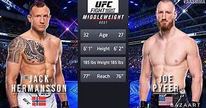 JACK HERMANSSON VS JOE PYFER FIGHT UFC VEGAS 86