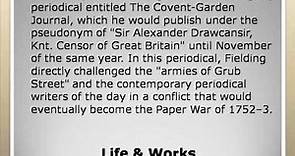 Henry Fielding Life & Works