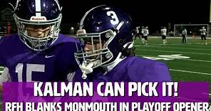 Rumson-Fair Haven 37 Monmouth Regional 0 | South Group 2 1st Rd. | Ryan Kalman 2 INTs