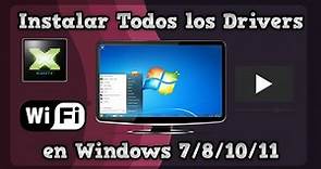 Instalar Drivers [Video, Sonido, WiFi...etc] en Windows 7/8/10/11