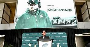 Michigan State football coach Jonathan Smith explains why he took job