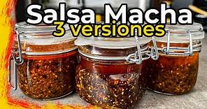 Salsa macha "3 versiones" fáciles de preparar | JUS PALTA - Comida Casera
