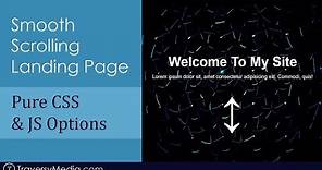 Landing Page With Smooth Scroll - 3 Options
