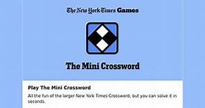 NYT The Mini Crossword 1 February 2024