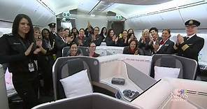 Air Canada showcases all-female flight crew for International Women's Day