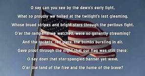 Star Spangled Banner (U.S. National Anthem) with Lyrics