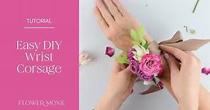 EASY DIY Wrist Corsage by Flower Moxie ~SUPER FAST TUTORIAL~
