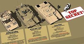 Badass Military Vehicles of the US Army Type and Size Comparison 3D