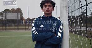It Starts with a Goal presented by BMO | Whitecaps FC BMO MLS Academy midfielder Jeevan Badwal