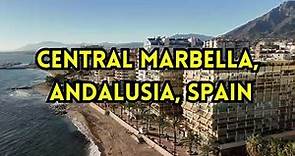 Central Marbella, Andalusia, Spain 4K Drone Footage