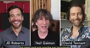 Q&A Neil Gaiman and David Tennant w/ closed captions