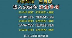 十二生肖运势之不同年份生肖虎进入2024年的注意事项