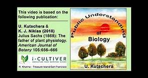 Video 1 – Julius Sachs 1868 The Father of Plant Physiology