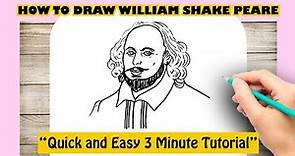 HOW TO DRAW WILLIAM SHAKESPEARE