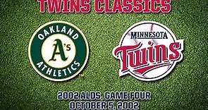 2002 ALDS, Game 4: Athletics @ Twins