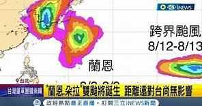 罕見雙颱共存? "蘭恩"颱風生成機率高 "朵拉"將跨過換日線成"跨界颱風"! 氣象局:距離對台尚無影響｜記者 沈宛儀 郭翊軒｜【台灣要聞】20230807｜三立iNEWS