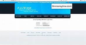 Ayuwage Review - Earn Money Online PTC - Onmoneyline