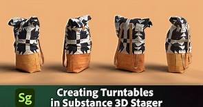 Creating Turntables in Substance 3D Stager | Adobe Substance 3D
