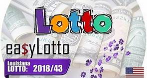 LOUISIANA Lottery winning numbers wednesday May 30 2018