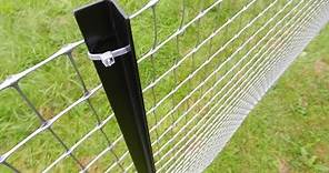 How to install a permanent plastic fence TENAX MILLENNIUM - Tutorial
