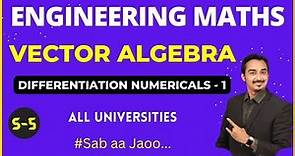 VECTOR ALGEBRA | S-5 | VECTOR INTEGRATION | VECTOR CALCULUS | SECOND YEAR ENGINEERING | GATE MATHS